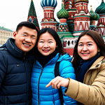 Tayo and Friends in Moscow**

"Tayo the Little Bus, Rogi, Lani, and Gani, fully clothed, driving through Red Square in Moscow, Russia. Saint Basil's Cathedral in the background. Bright, colorful, cartoon style. Safe for work, appropriate content, family-friendly. Perfect anatomy, correct proportions, natural pose, well-formed hands, proper finger count, professional, modest clothing."

**