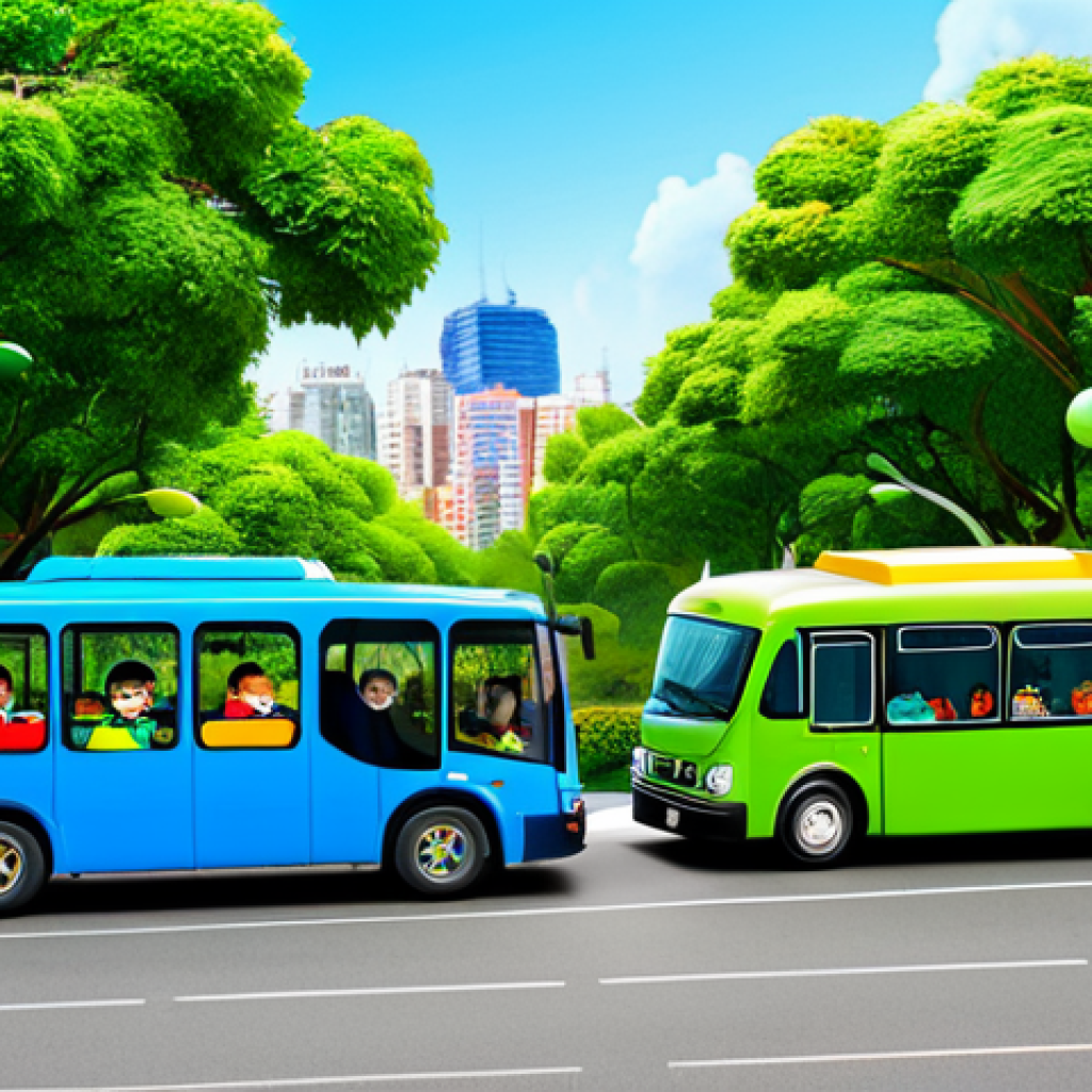 "Tayo the Little Bus and Friends"**

"A group of friendly cartoon buses, including a blue bus (Tayo), a green bus (Rogi), a yellow bus (Lani), and a red bus (Gani), driving through a colorful city park, fully clothed, appropriate content, family-friendly, perfect anatomy, natural proportions, vibrant colors, safe for work, professional illustration."

**
